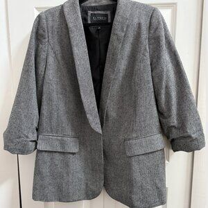 Eloquii Herringbone Blazer - Gathered 3/4 Sleeves, Size 18 (New without tags)